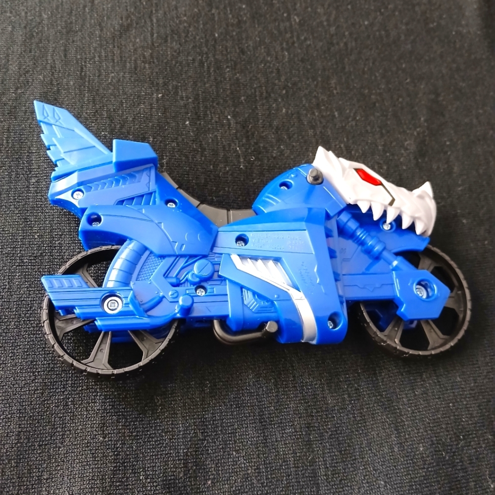 Power Rangers Blue Motorcycle Toy